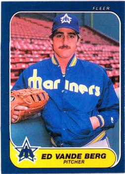 #479 Ed Vande Berg - Seattle Mariners - 1986 Fleer Baseball