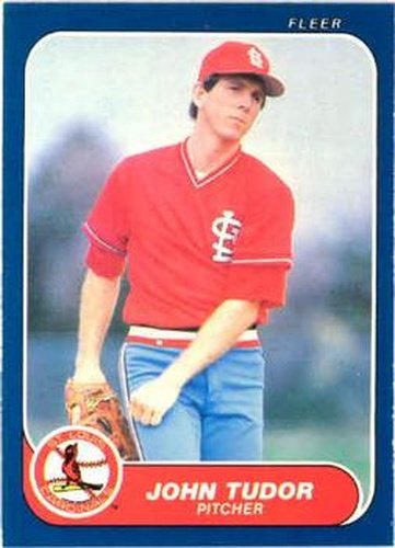 #47 John Tudor - St. Louis Cardinals - 1986 Fleer Baseball