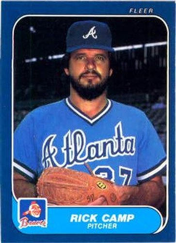 #510 Rick Camp - Atlanta Braves - 1986 Fleer Baseball