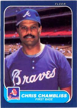 #512 Chris Chambliss - Atlanta Braves - 1986 Fleer Baseball