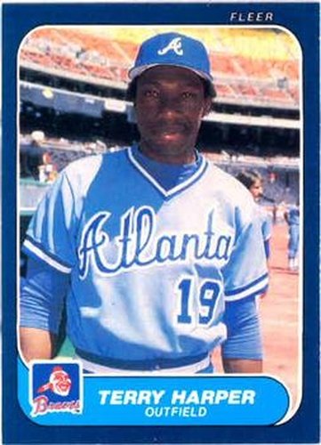 #516 Terry Harper - Atlanta Braves - 1986 Fleer Baseball