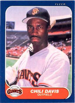 #536 Chili Davis - San Francisco Giants - 1986 Fleer Baseball
