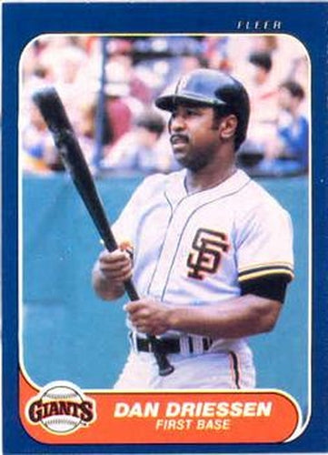#539 Dan Driessen - San Francisco Giants - 1986 Fleer Baseball