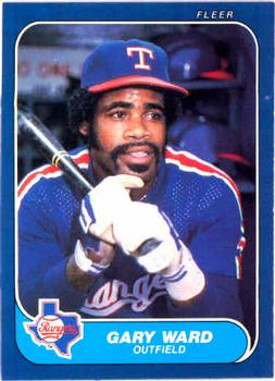 #575 Gary Ward - Texas Rangers - 1986 Fleer Baseball