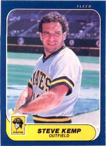 #610 Steve Kemp - Pittsburgh Pirates - 1986 Fleer Baseball