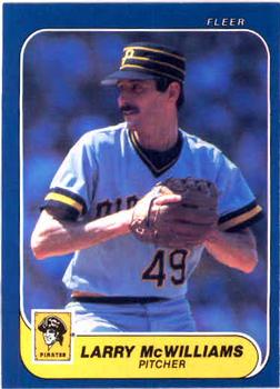 #613 Larry McWilliams - Pittsburgh Pirates - 1986 Fleer Baseball