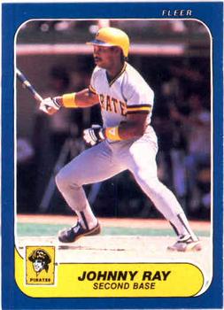 #617 Johnny Ray - Pittsburgh Pirates - 1986 Fleer Baseball