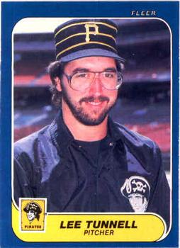 #623 Lee Tunnell - Pittsburgh Pirates - 1986 Fleer Baseball
