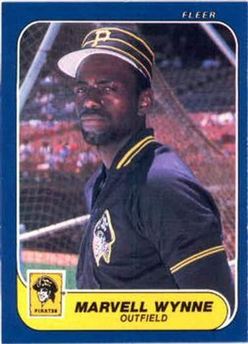 #625 Marvell Wynne - Pittsburgh Pirates - 1986 Fleer Baseball