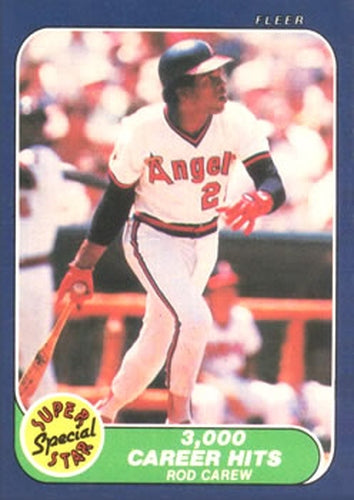 #629 Rod Carew - California Angels - 1986 Fleer Baseball