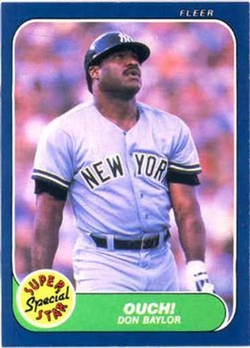 #631 Don Baylor - New York Yankees - 1986 Fleer Baseball