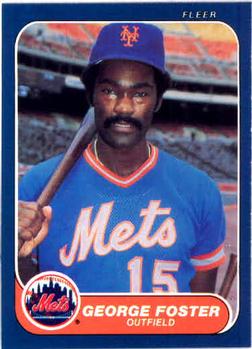 #80 George Foster - New York Mets - 1986 Fleer Baseball