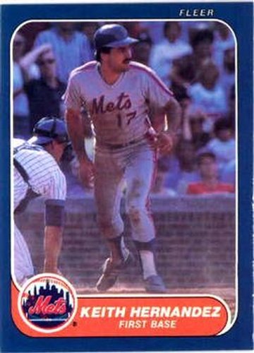#84 Keith Hernandez - New York Mets - 1986 Fleer Baseball