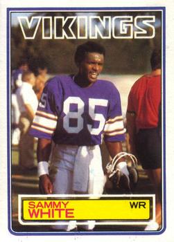 #107 Sammie White - Minnesota Vikings - 1983 Topps Football
