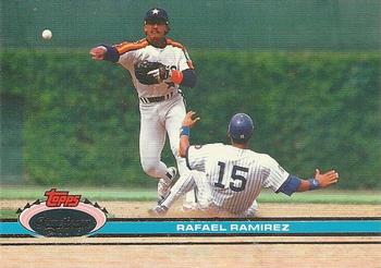 #107 Rafael Ramirez - Houston Astros - 1991 Stadium Club Baseball