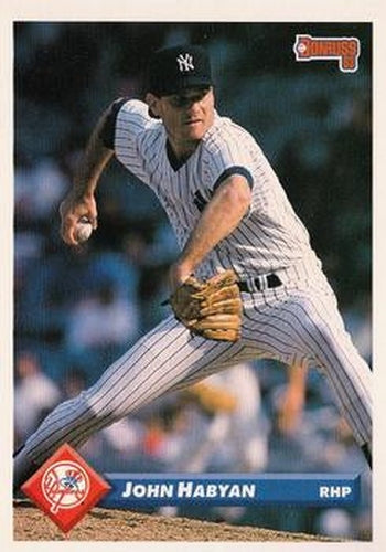 #107 John Habyan - New York Yankees - 1993 Donruss Baseball