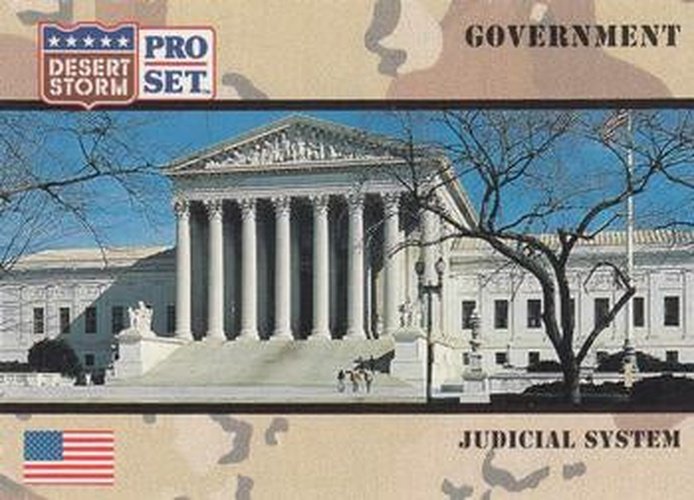 #107 Judicial System - 1991 Pro Set Desert Storm