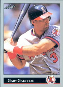 #107 Gary Gaetti - California Angels - 1992 Leaf Baseball