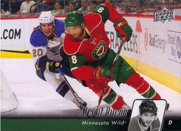 #107 Brent Burns - Minnesota Wild - 2010-11 Upper Deck Hockey