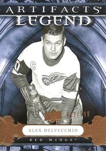 #107 Alex Delvecchio - Detroit Red Wings - 2009-10 Upper Deck Artifacts Hockey