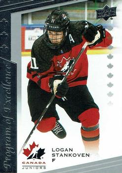 #107 Logan Stankoven - Canada - 2021-22 Upper Deck Team Canada Juniors Hockey