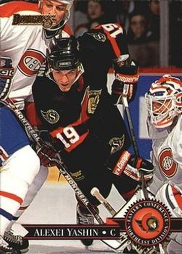 #107 Alexei Yashin - Ottawa Senators - 1995-96 Donruss Hockey