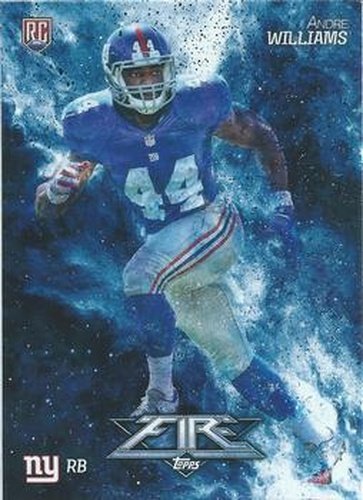 #107 Andre Williams - New York Giants - 2014 Topps Fire Football