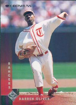 #107 Darren Oliver - Texas Rangers - 1997 Donruss Baseball