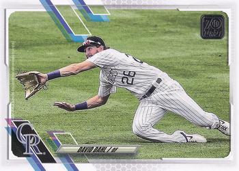 #107 David Dahl - Colorado Rockies - 2021 Topps Baseball