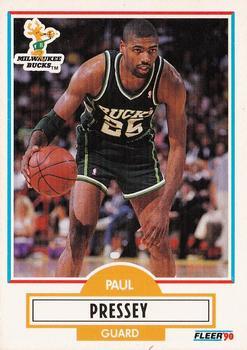 #107 Paul Pressey - Milwaukee Bucks - 1990-91 Fleer Basketball