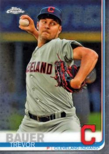 #107 Trevor Bauer - Cleveland Indians - 2019 Topps Chrome Baseball