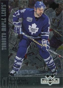 #107 Wendel Clark - Toronto Maple Leafs - 1996-97 Upper Deck Black Diamond Hockey