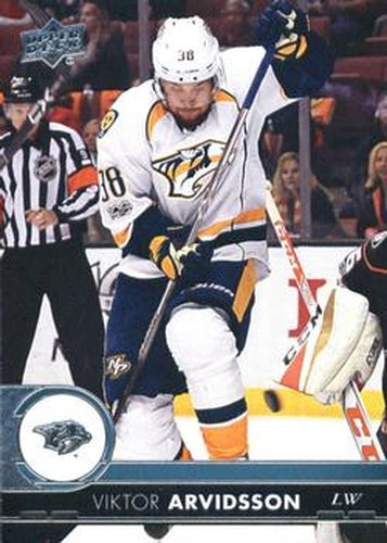 #107 Viktor Arvidsson - Nashville Predators - 2017-18 Upper Deck Hockey
