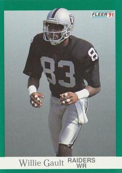 #107 Willie Gault - Los Angeles Raiders - 1991 Fleer Football