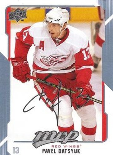 #107 Pavel Datsyuk - Detroit Red Wings - 2008-09 Upper Deck MVP Hockey