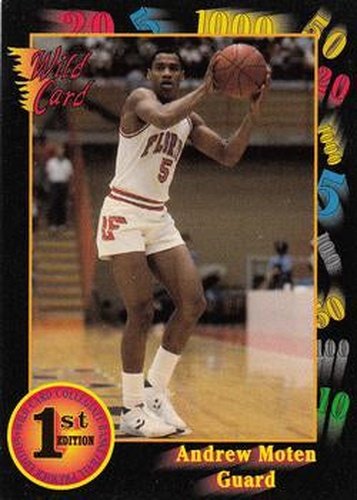 #107 Andrew Moten - Florida Gators - 1991-92 Wild Card Basketball