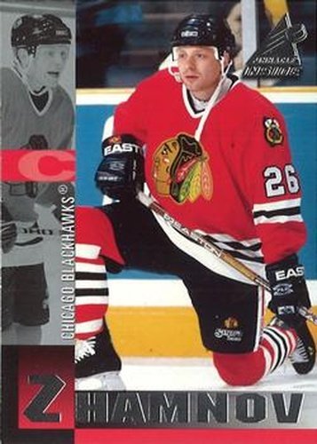 #107 Alexei Zhamnov - Chicago Blackhawks - 1997-98 Pinnacle Inside Hockey