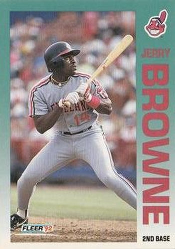 #107 Jerry Browne - Cleveland Indians - 1992 Fleer Baseball