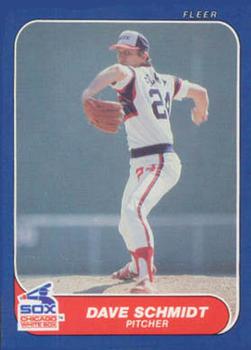 #U-103 Dave Schmidt - Chicago White Sox - 1986 Fleer Update Baseball