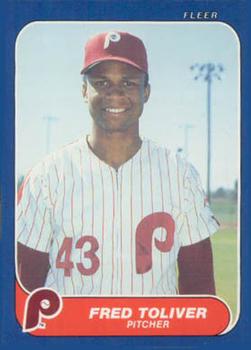 #U-117 Fred Toliver - Philadelphia Phillies - 1986 Fleer Update Baseball