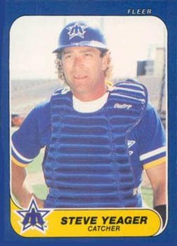 #U-131 Steve Yeager - Seattle Mariners - 1986 Fleer Update Baseball