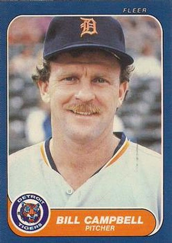 #U-17 Bill Campbell - Detroit Tigers - 1986 Fleer Update Baseball