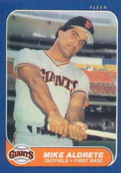 #U-1 Mike Aldrete - San Francisco Giants - 1986 Fleer Update Baseball