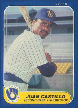 #U-22 Juan Castillo - Milwaukee Brewers - 1986 Fleer Update Baseball