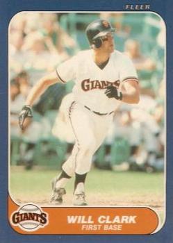 #U-25 Will Clark - San Francisco Giants - 1986 Fleer Update Baseball
