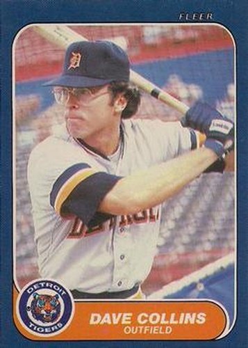 #U-28 Dave Collins - Detroit Tigers - 1986 Fleer Update Baseball