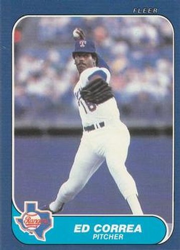 #U-30 Ed Correa - Texas Rangers - 1986 Fleer Update Baseball