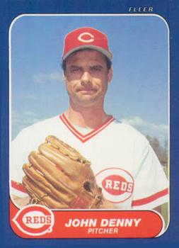 #U-34 John Denny - Cincinnati Reds - 1986 Fleer Update Baseball