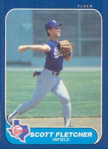 #U-41 Scott Fletcher - Texas Rangers - 1986 Fleer Update Baseball