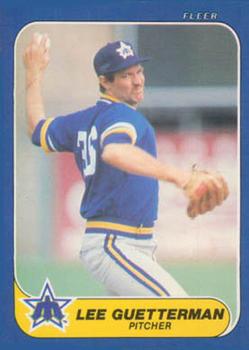 #U-45 Lee Guetterman - Seattle Mariners - 1986 Fleer Update Baseball